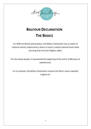 Balfour Basics