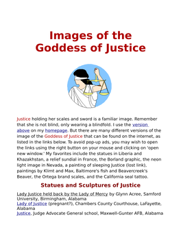 Images of the Goddess of Justice