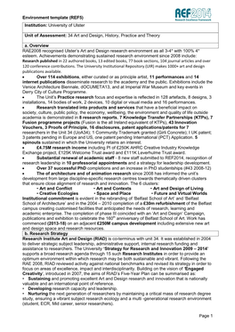 Environment Template (REF5) Page 1 Institution
