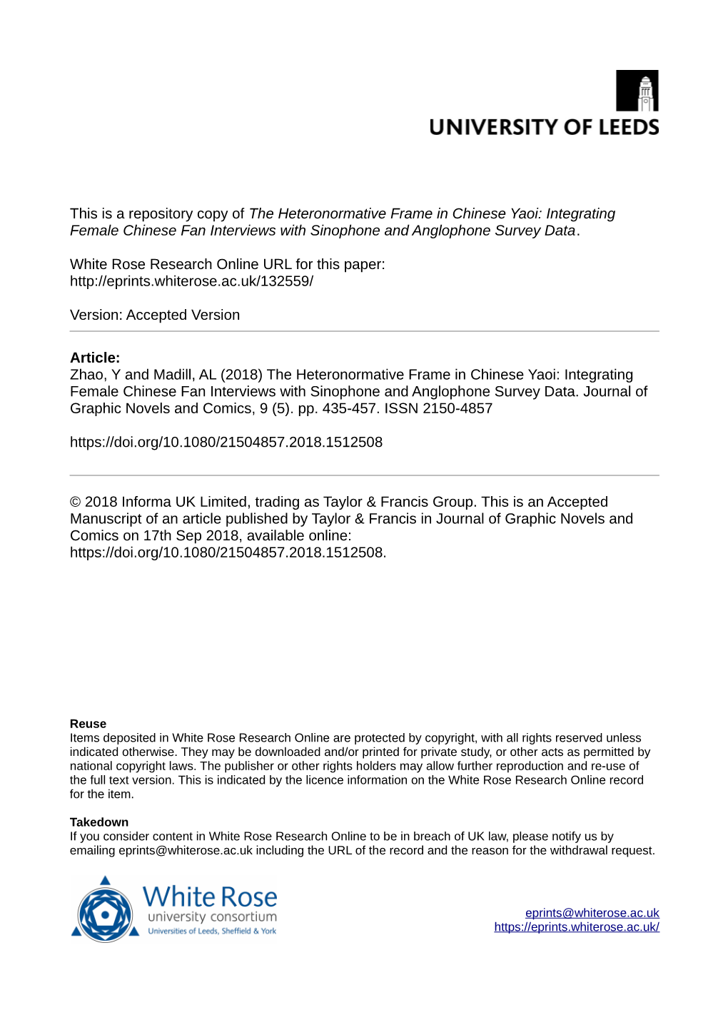 The Heteronormative Frame in Chinese Yaoi: Integrating Female Chinese Fan Interviews with Sinophone and Anglophone Survey Data