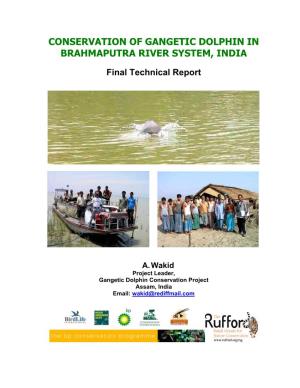 Conservation of Gangetic Dolphin in Brahmaputra River System, India