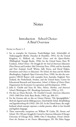 Introduction School Choice: a Brief Overview