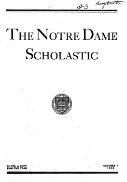 Notre Dame Scholastic, Vol. 66, No. 03