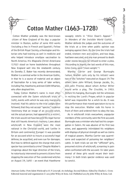 Cotton Mather