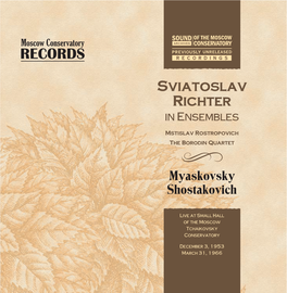 Sviatoslav Richter in Ensembles