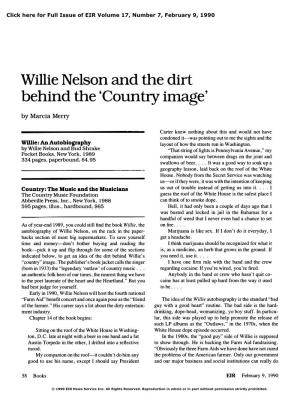 Willie Nelson and the Dirt Behind the 'Country Image'
