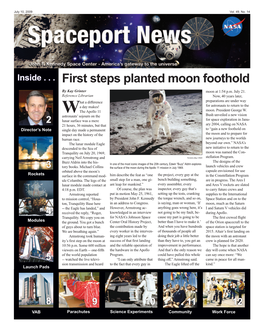 First Steps Planted Moon Foothold