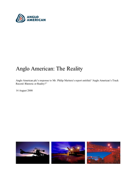 Anglo American: the Reality