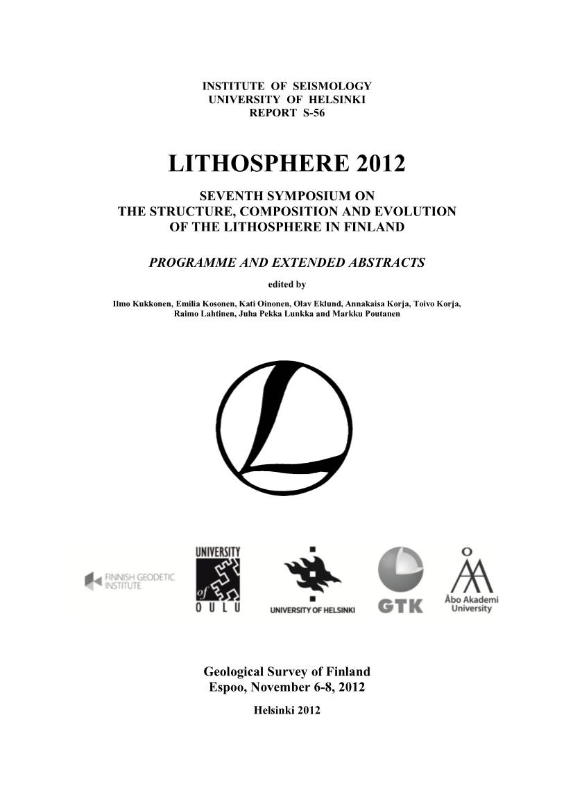 Lithosphere 2012