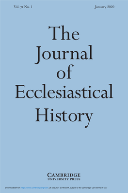 T He Journal of Ecclesiastical History