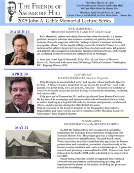 2015 John A. Gable Memorial Lecture Series