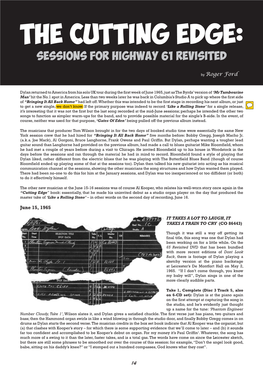 The Cutting Edge: Sessions for HIGHWAY 61 REVISITED