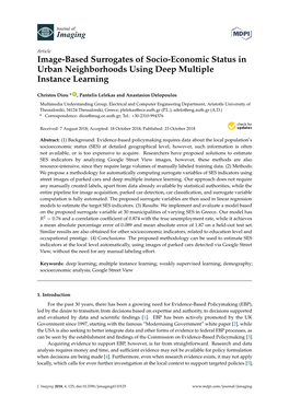 Image-Based Surrogates of Socio-Economic Status in Urban Neighborhoods Using Deep Multiple Instance Learning