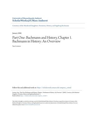 Bachmann in History: an Overview Sara Lennox