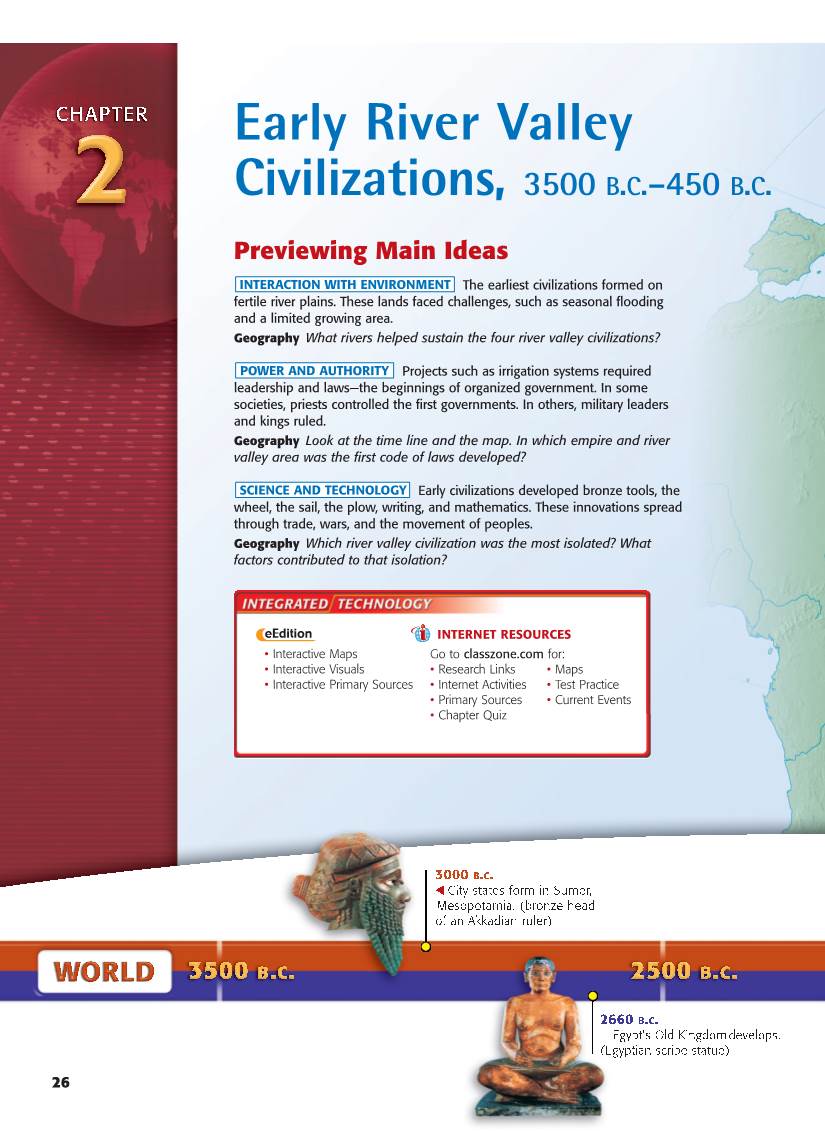 Early River Valley Civilizations, 3500 B.C.–450 B.C