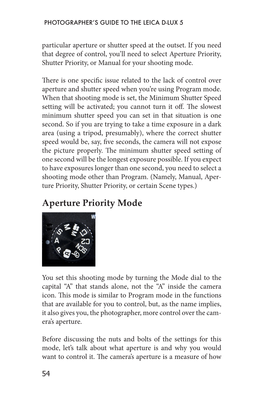 Aperture Priority Mode