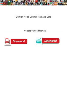 Donkey Kong Country Release Date