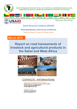 Report on Road Harassments of Livestock and Agricultural Products