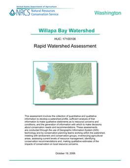 Willapa Bay Watershed Washington