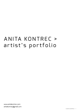 Artist's Portfolio, 2018
