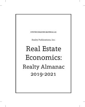 Real Estate Economics: Realty Almanac 2019-2021 Cutoff Dates