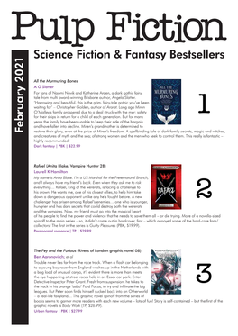 February 2021 Science Fiction & Fantasy Bestsellers