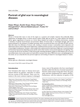 Portrait of Glial Scar in Neurological Diseases