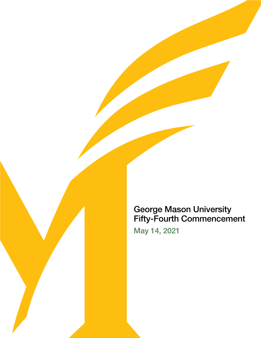 Mason University Spring 2021 Commencement Program DocsLib