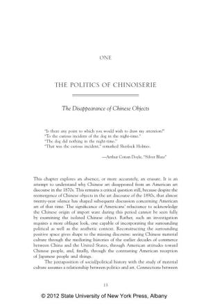 The Politics of Chinoiserie