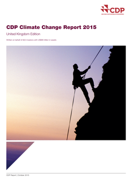 CDP Climate Change Report 2015 United Kingdom Edition