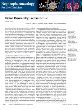 Nephropharmacology for the Clinician
