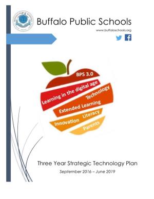 Buffalo Public Schools Strategic Technology Plan: 2016-2019