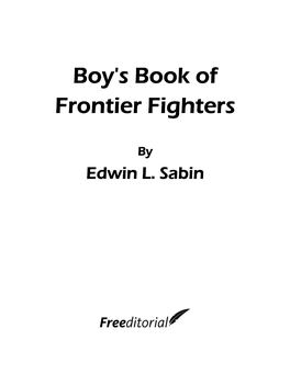 Boy's Book of Frontier Fighters