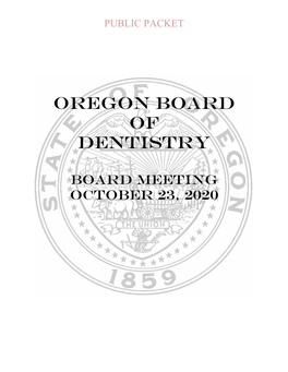 October 23, 2020 Notice of Regular Meeting