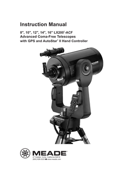LX200-ACF Instruction Manual