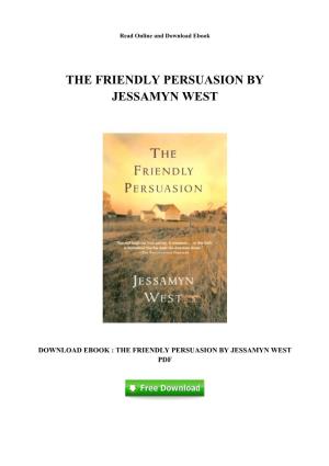 PDF Ebook the Friendly Persuasion by Jessamyn West