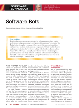 Software Bots