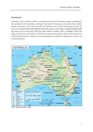 Country Profile: Australia Note: Representative