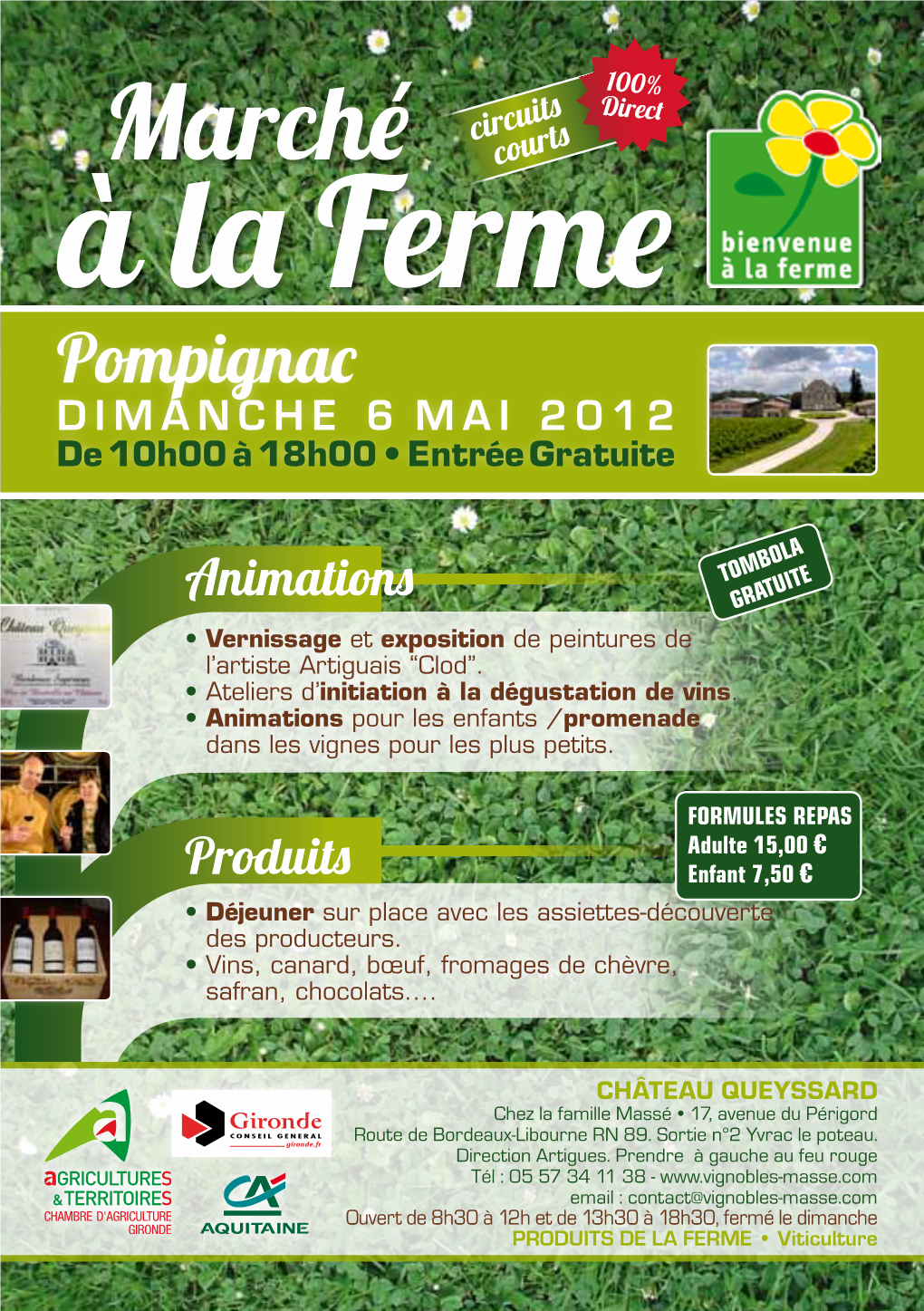 Pompignac DIMANCHE 6 MAI 2012 De 10H00 À 18H00 • Entrée Gratuite