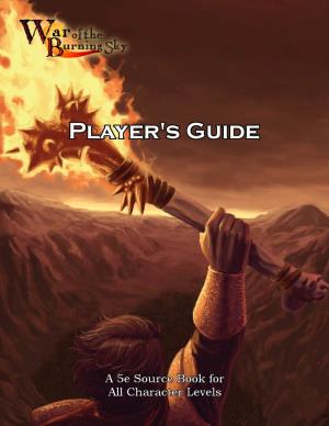 War of the Burning Sky: Player's Guide