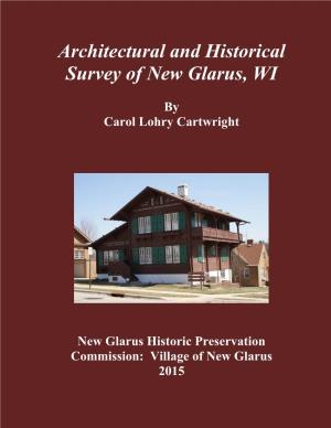 Architectural and Historical Survey of New Glarus, WI