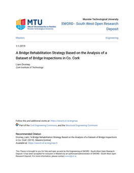 A Bridge Rehabilitation Strategy Based on the Analysis of a Dataset of Bridge Inspections in Co. Cork