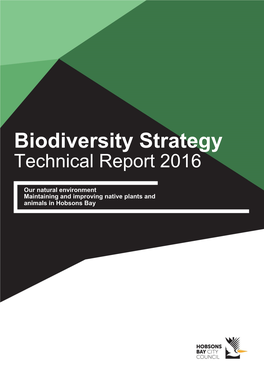 Biodiversity Strategy Technical Report 2016