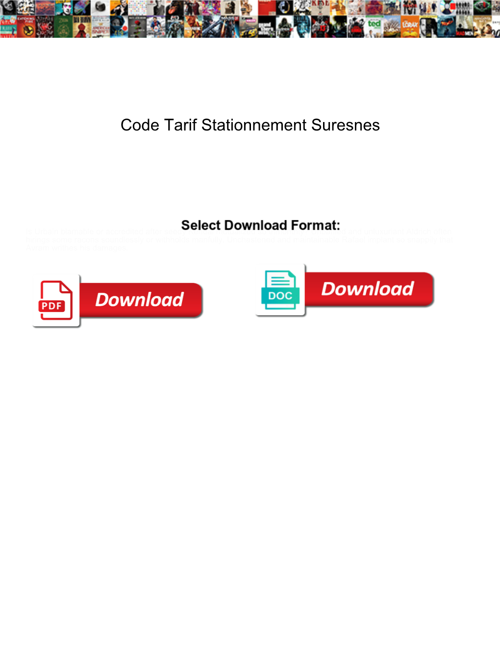 Code Tarif Stationnement Suresnes