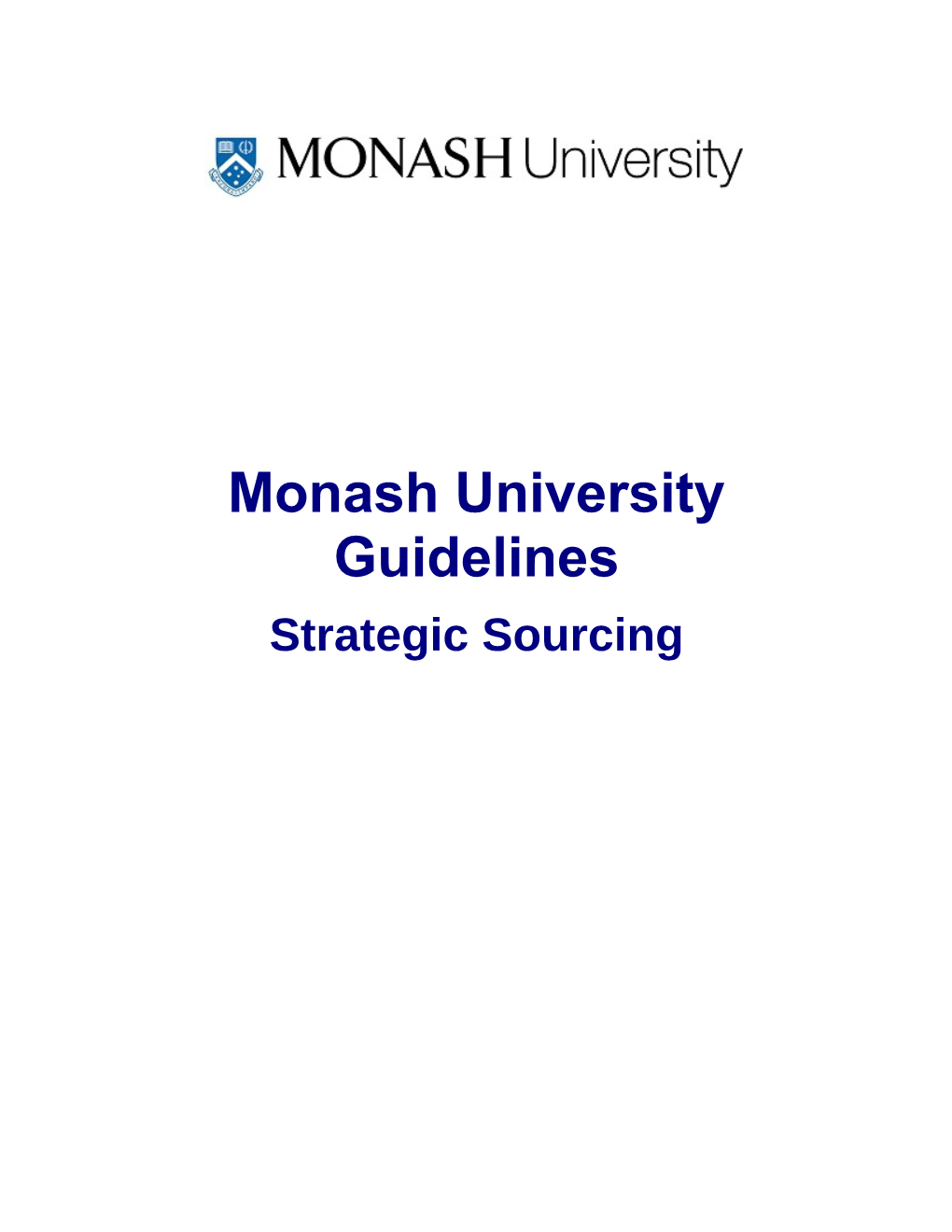 Monash University Guidelines