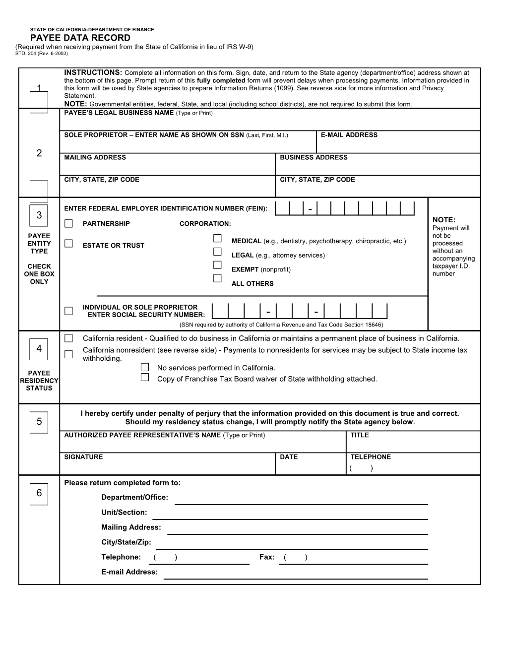 State of California-Department of Finance s2