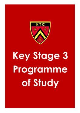 Key Stage 3 Programme of Study