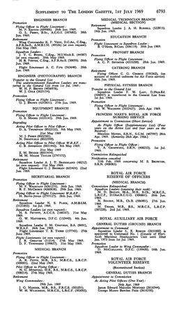 Supplement to the London Gazette, Ist July 1969 6793