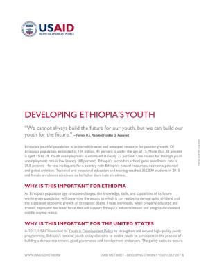 Developing Ethiopia's Youth