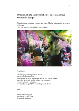 Thai Transgender Women in Europe